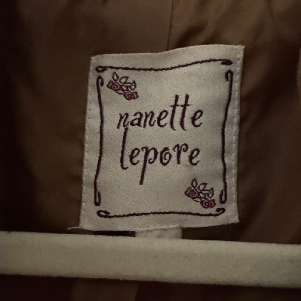 Nanette Lepore Embroidered Patchwork Cropped Jacket Boho Size 2 XS/S - Picture 4 of 6